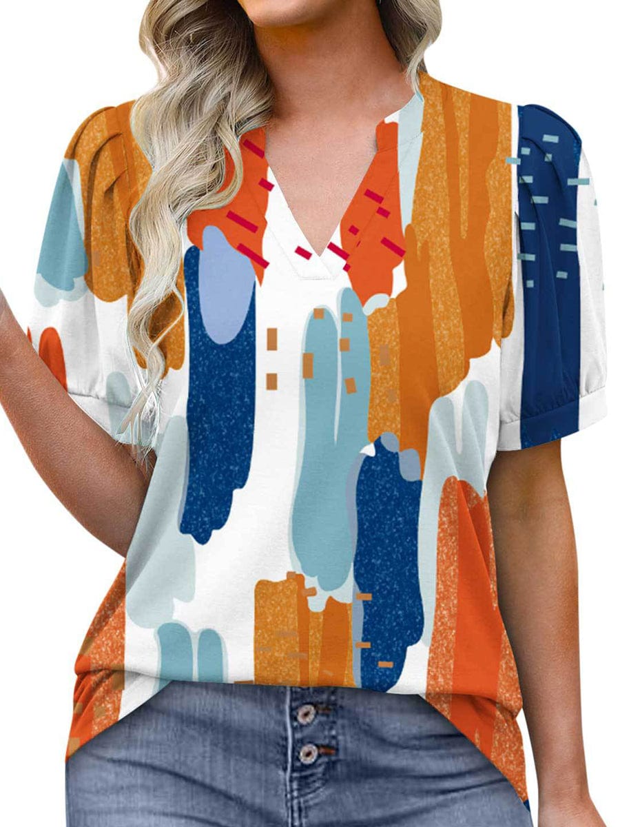Leaf Print Blouse