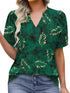 Leaf Print Blouse