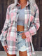 Loose Fit Plaid Shirt