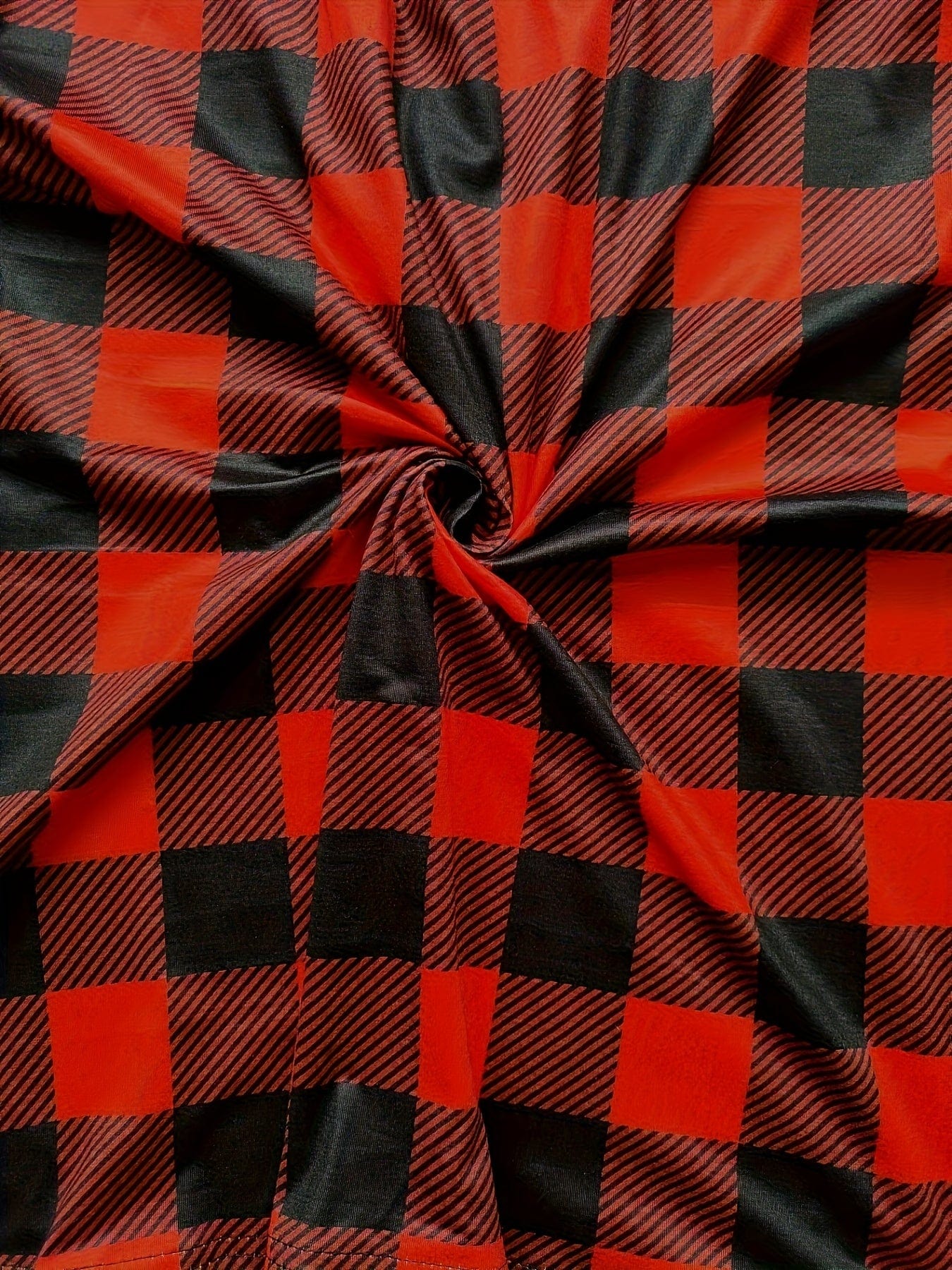 Black and Red Plaid Shirt
