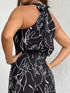 Printed Wide Leg Jumpsuit