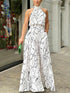 Printed Wide Leg Jumpsuit