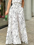 Printed Wide Leg Jumpsuit