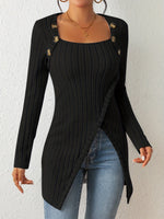 Chic Asymmetrical Knit Sweater