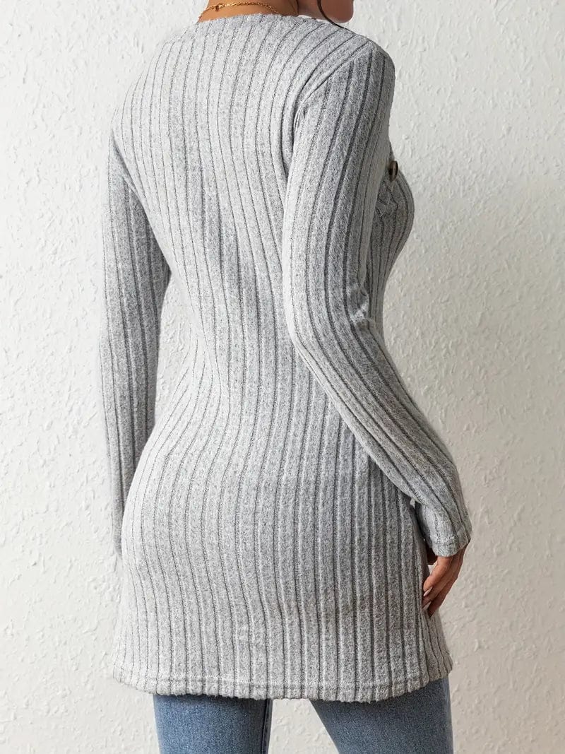 Chic Asymmetrical Knit Sweater