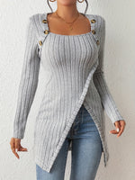Chic Asymmetrical Knit Sweater