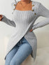 Chic Asymmetrical Knit Sweater