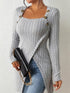 Chic Asymmetrical Knit Sweater