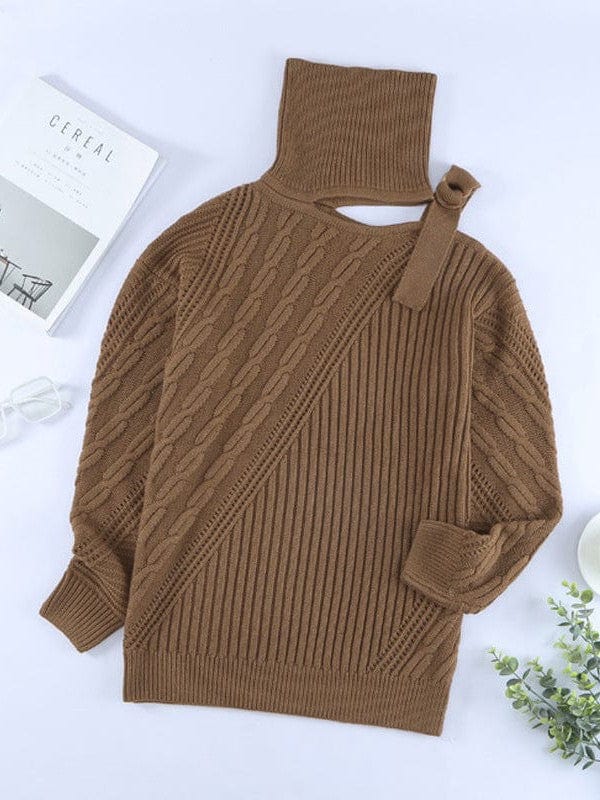 Chic Asymmetrical Knit Sweater