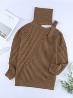 Chic Asymmetrical Knit Sweater