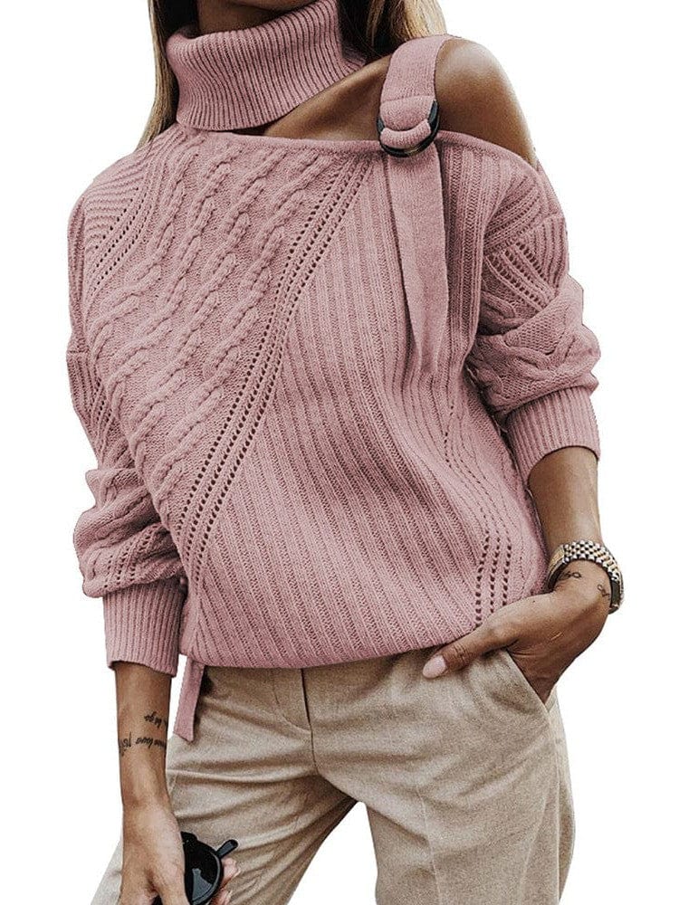 Chic Asymmetrical Knit Sweater