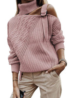 Chic Asymmetrical Knit Sweater
