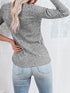 Round Neck Henley Top