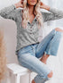 Round Neck Henley Top