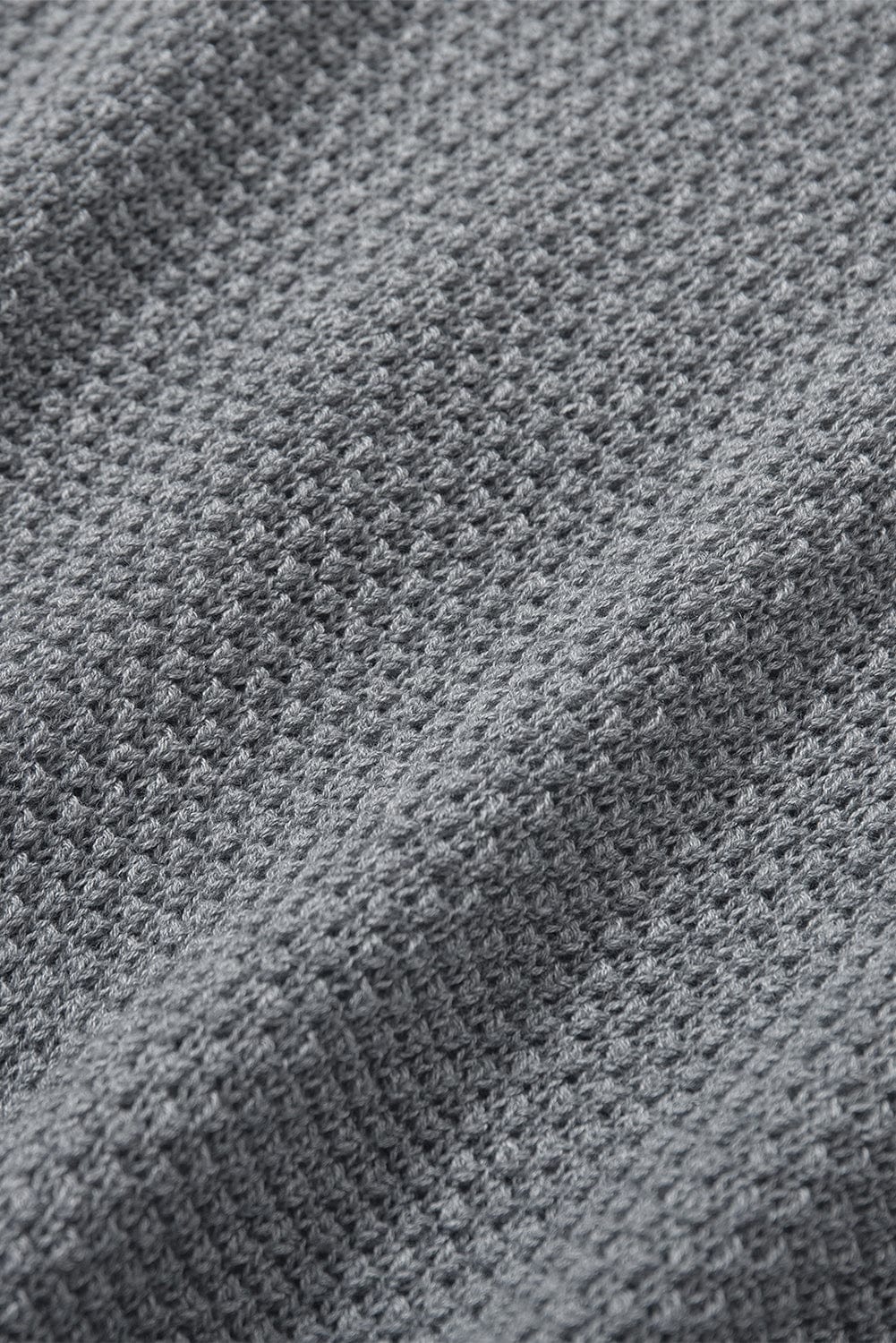 Round Neck Henley Top
