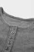 Round Neck Henley Top