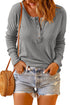 Round Neck Henley Top