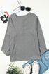 Round Neck Henley Top