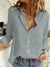 Long Sleeve Contrast Panel Blouse