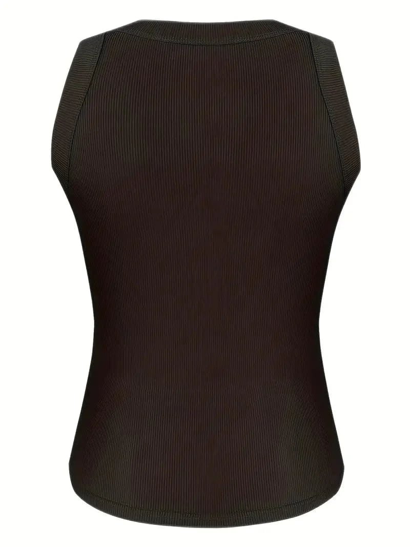 Fitted Ribbed Tank Top