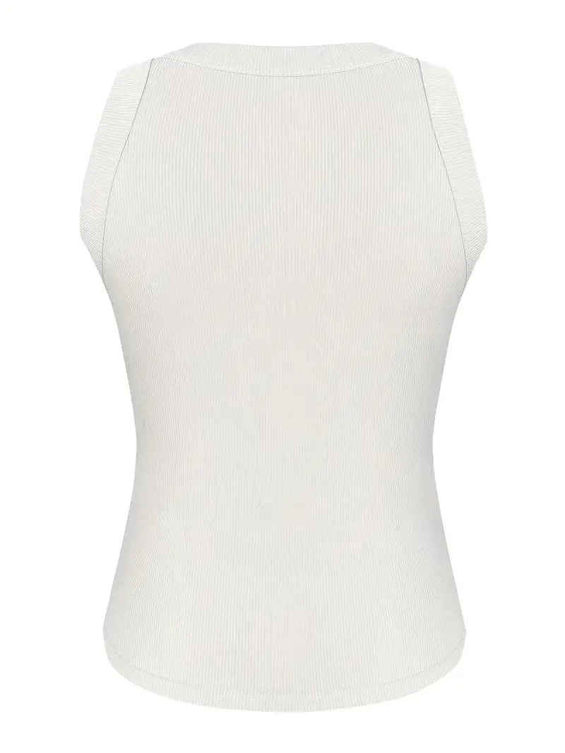 Fitted Ribbed Tank Top