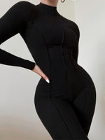 Versatile Short Sleeve Knit Jumpsuit Set