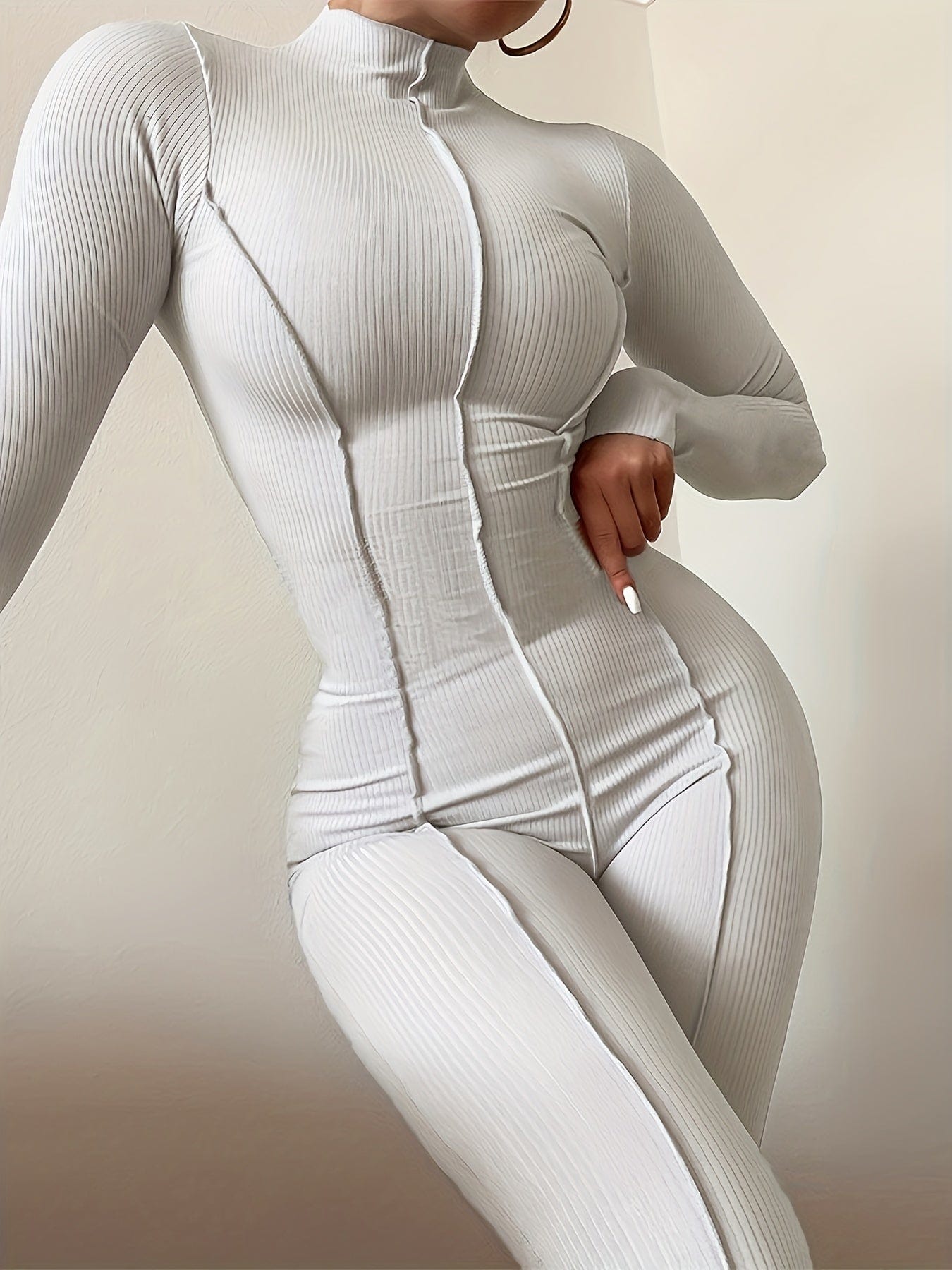 Versatile Short Sleeve Knit Jumpsuit Set