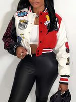 Plus Size Varsity Jacket