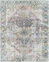 Alfombra desgastada lavable de Catigpian azul - Liquidación
