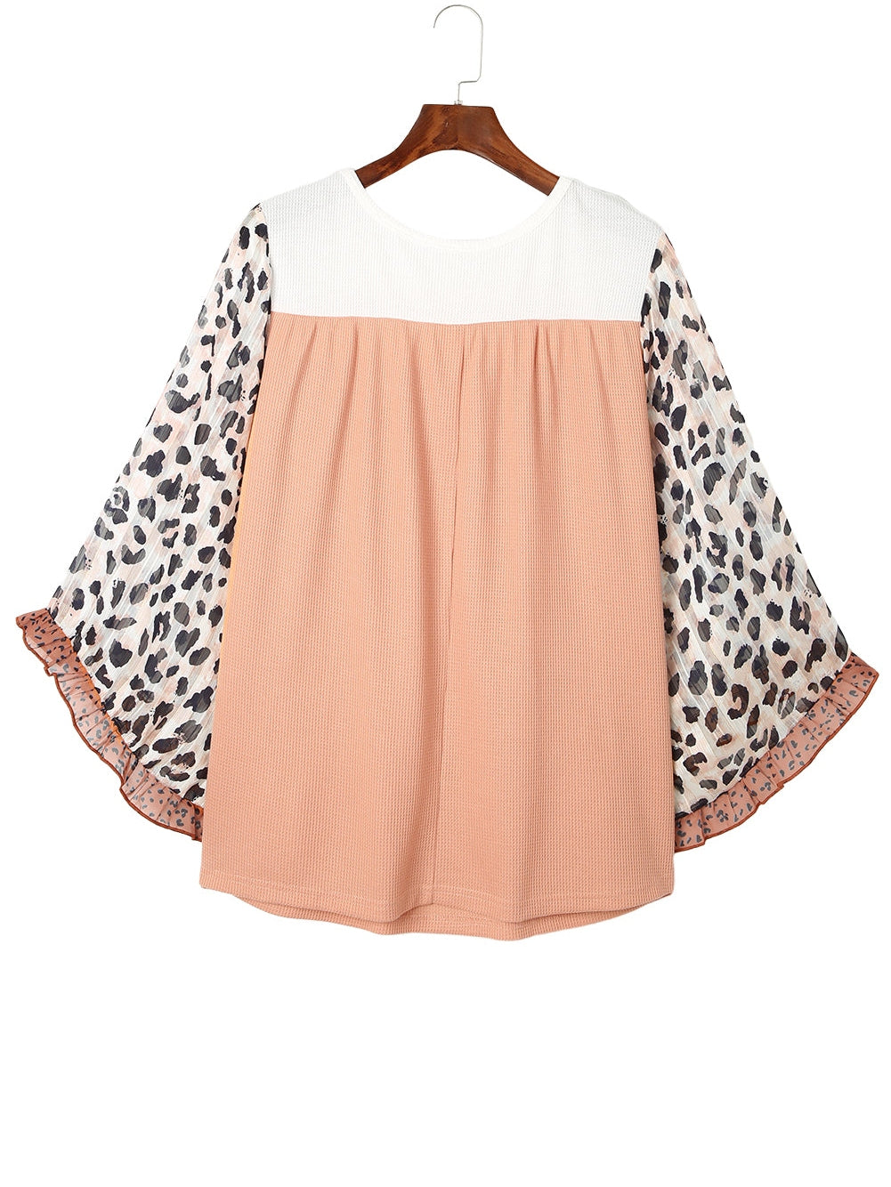 Plus Size  Casual  Leopard Print T-Shirt