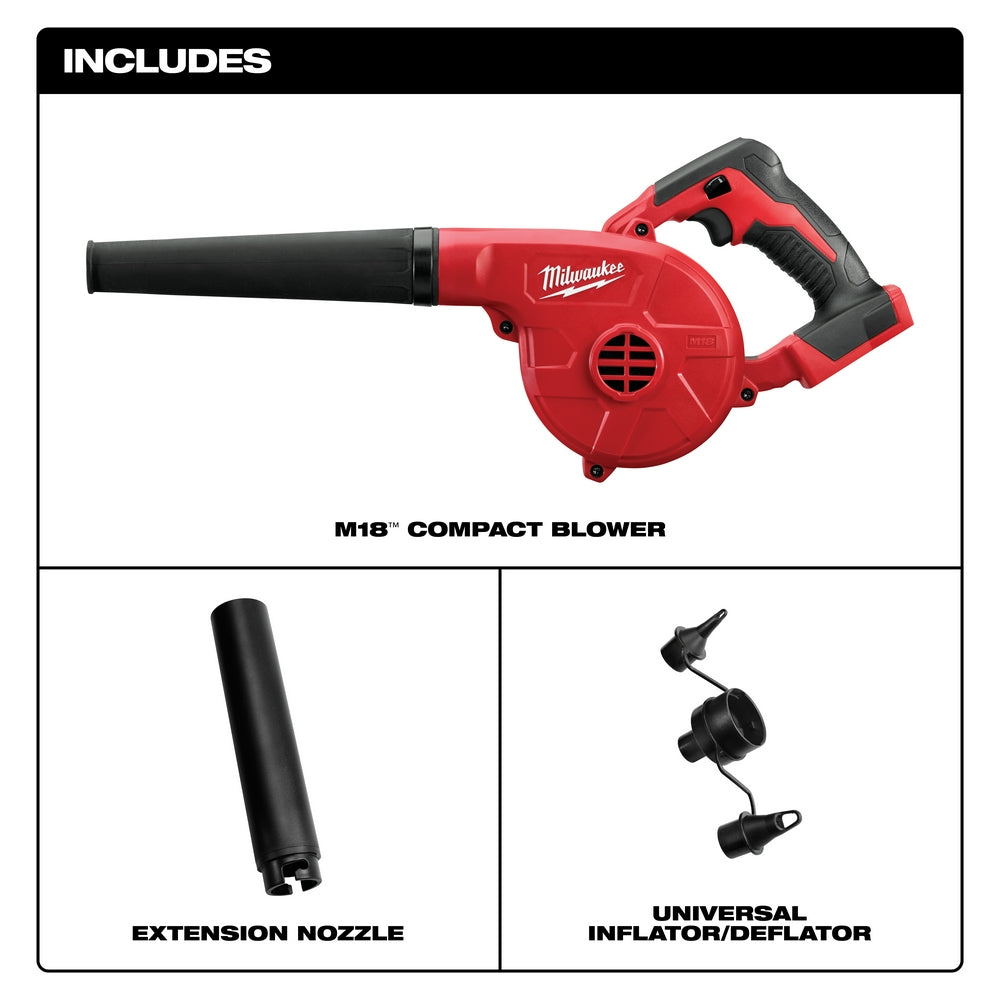 Soplador compacto Milwaukee 0884-20 M18™