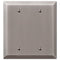 Placa de pared en blanco de acero niquelado antiguo Century - 2