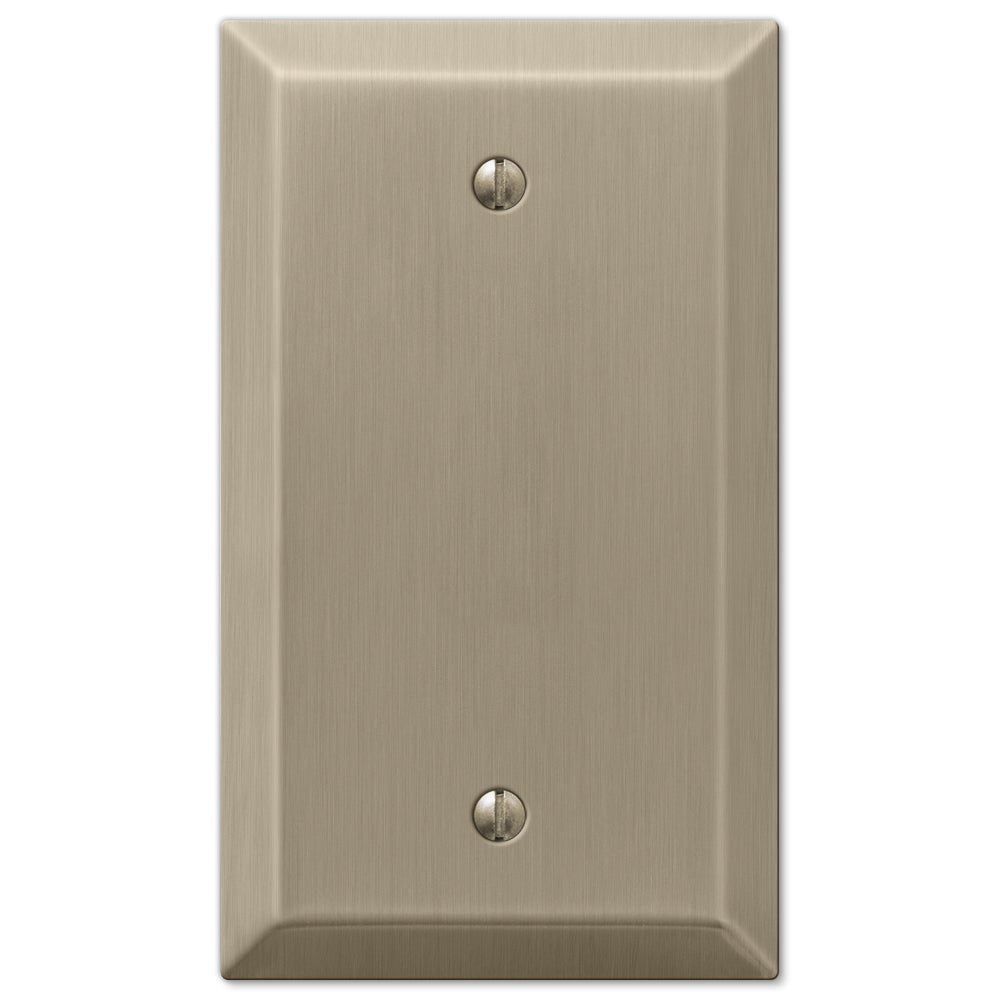 Placa de pared en blanco de acero bronce cepillado Century
