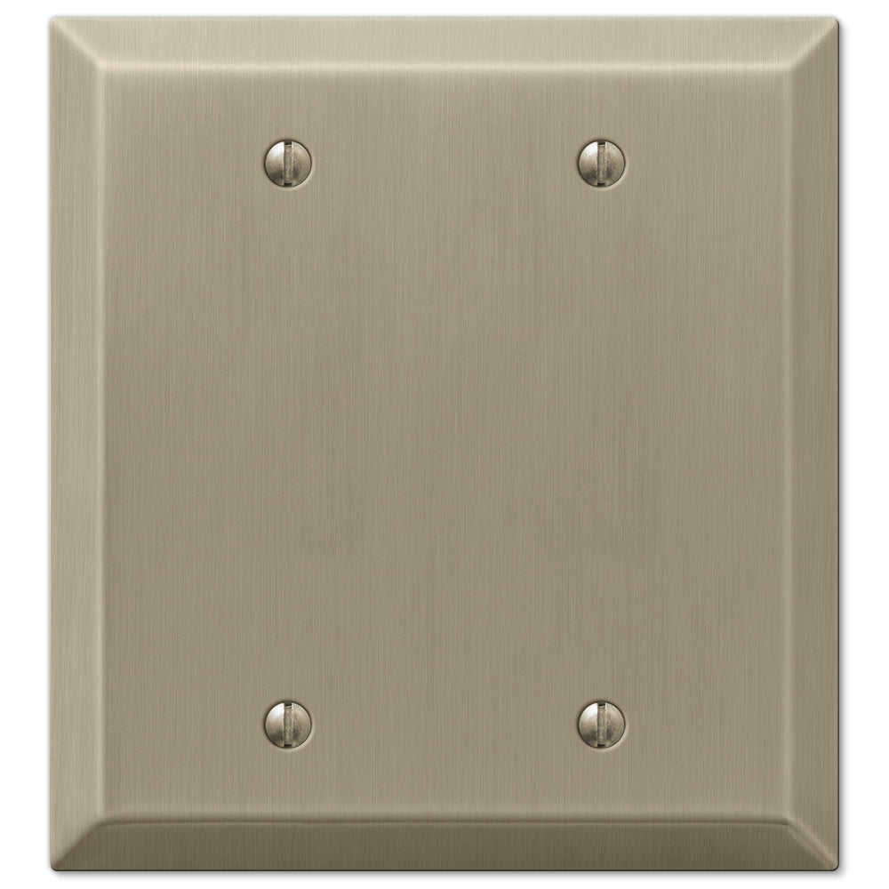 Placa de pared en blanco de acero bronce cepillado Century - 2