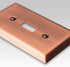 Century Brushed Copper Steel - 2 Duplex Wallplate
