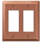 Placa de pared de acero de cobre cepillado Century - 2 balancines