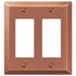 Placa de pared de acero de cobre cepillado Century - 2 balancines
