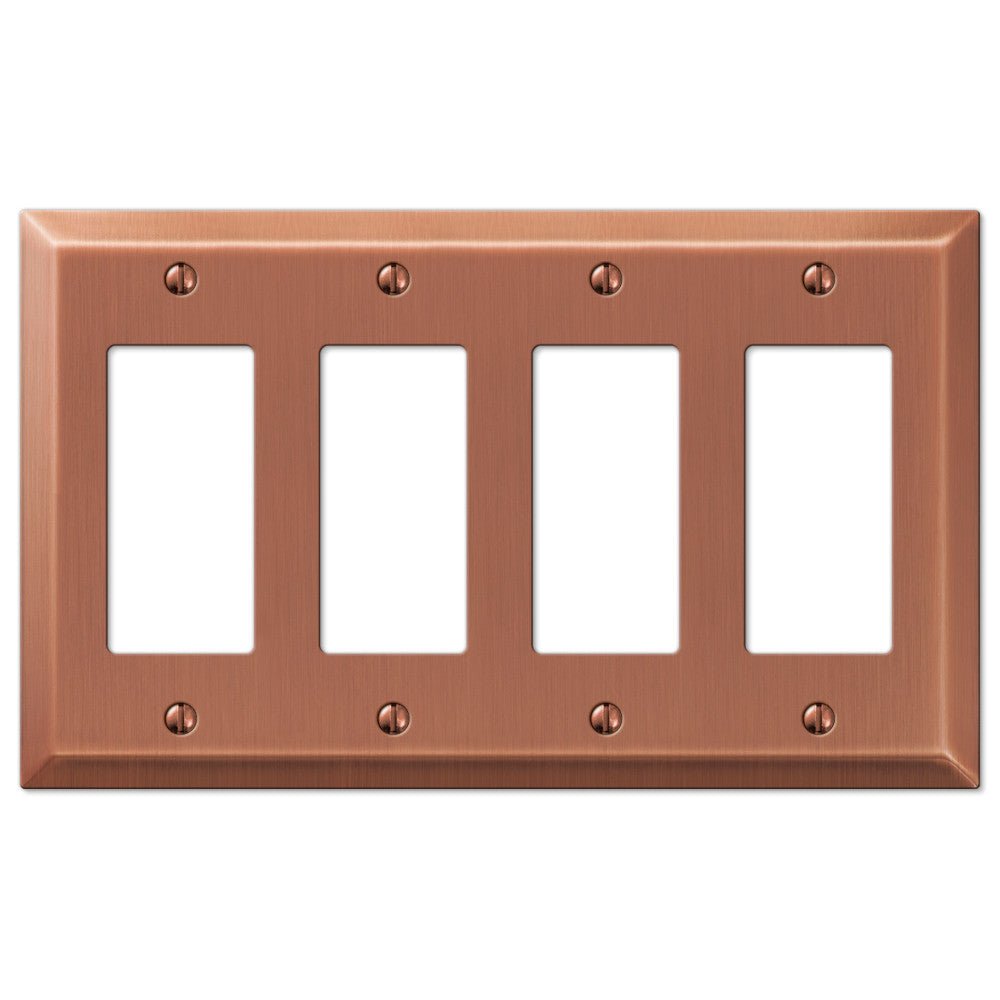 Placa de pared de 4 balancines de acero cepillado Century