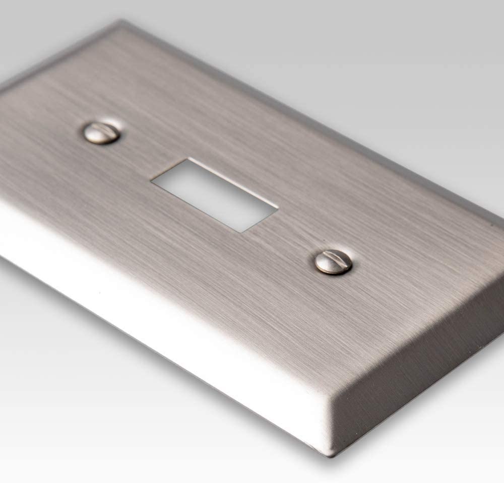 Placa de pared en blanco de acero con níquel cepillado Century