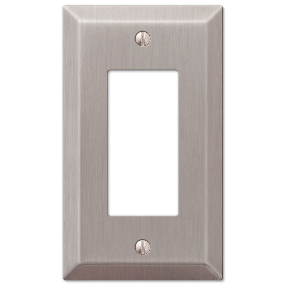 Placa de pared de acero con níquel cepillado Century - 1 balancín