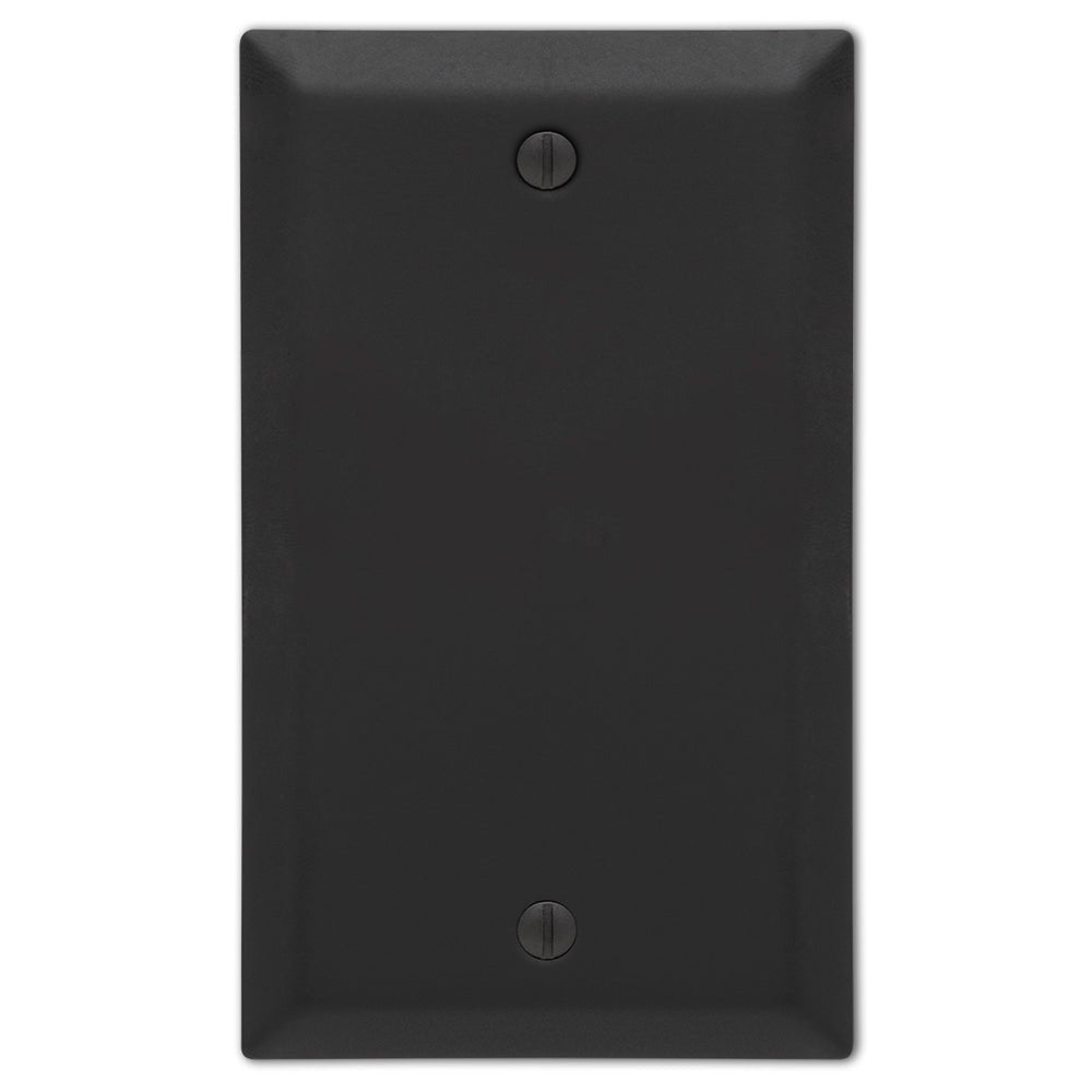 Placa de pared en blanco Century Matte Black Steel - 1