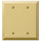 Placa de pared en blanco de acero y latón pulido Century - 2