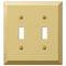 Placa de pared de acero de latón pulido Century - 2 palancas