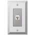 Placa de pared para 1 toma de teléfono de acero cromado pulido Century