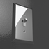 Placa de pared en blanco Century Polished Chrome Steel - 2