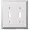 Placa de pared Century de acero cromado pulido con 2 palancas