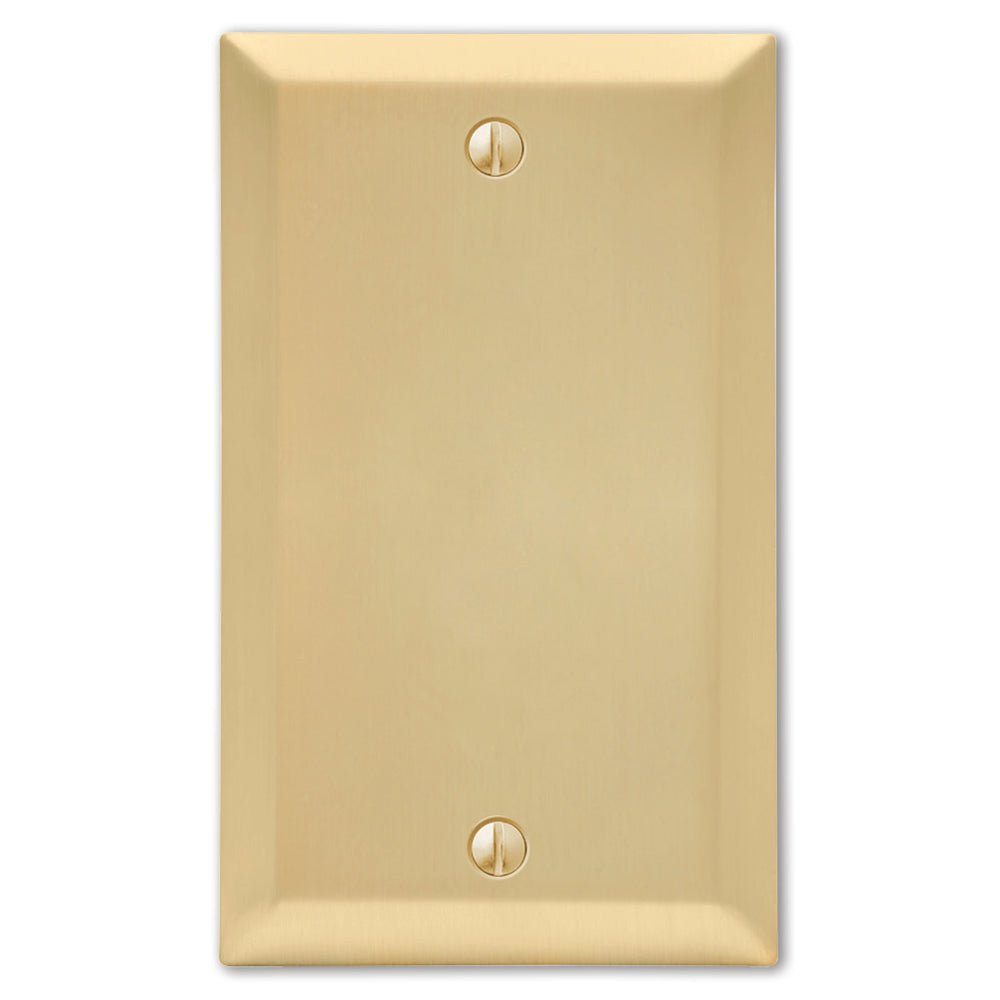 Placa de pared en blanco Century Satin Brass Steel - 1