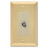 Placa de pared con conector para cable de acero de latón satinado Century