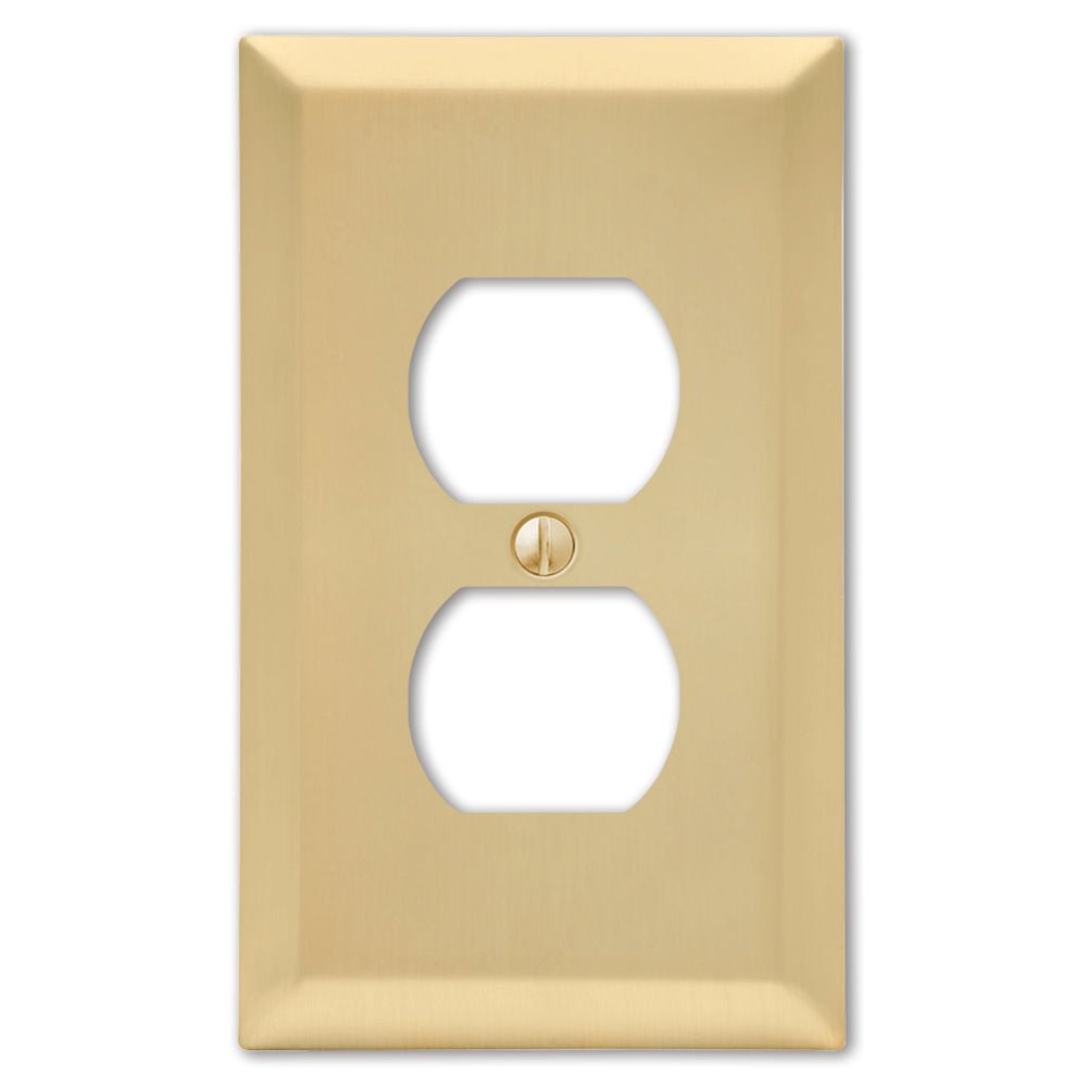 Placa de pared dúplex Century Satin Brass Steel - 1