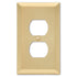 Placa de pared dúplex Century Satin Brass Steel - 1